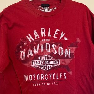 Harley-Davidson Bold Red Graphic Tee